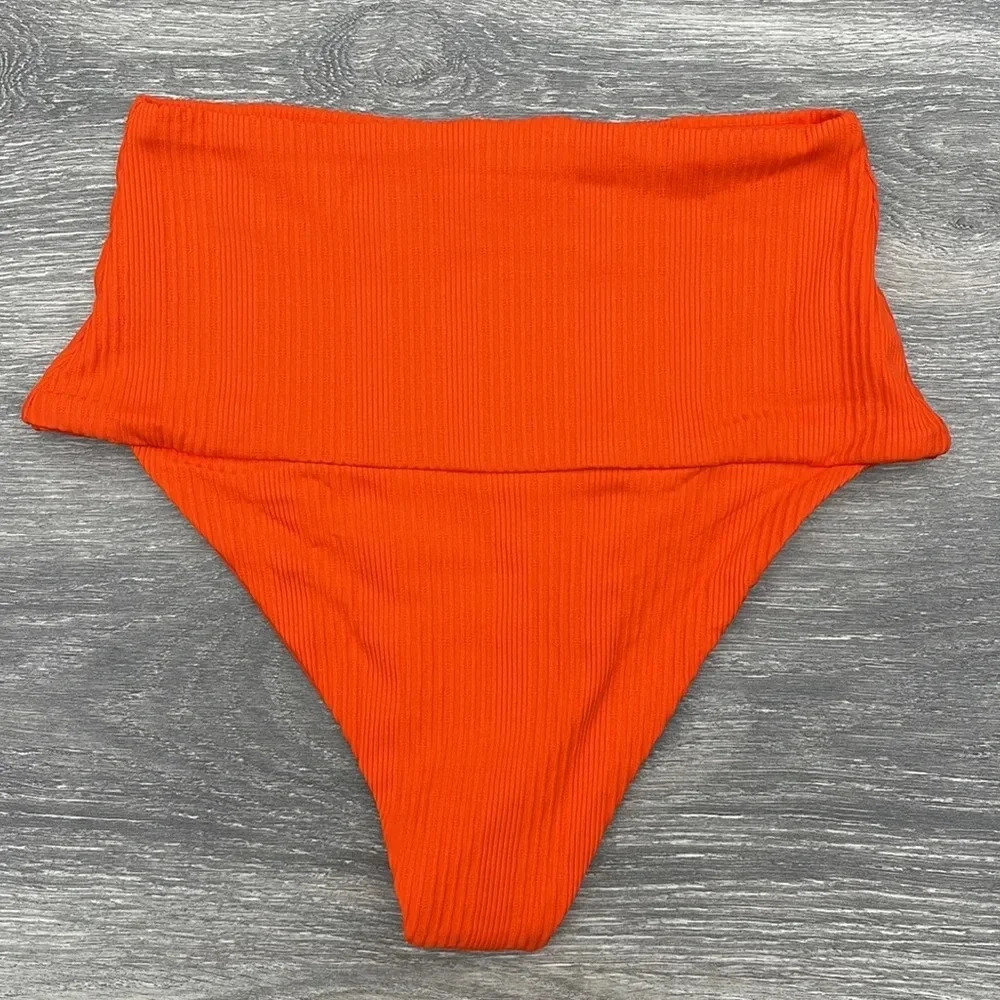 L*Space Desi Pointelle Bikini Bottoms, poppy - Picture 5 of 7